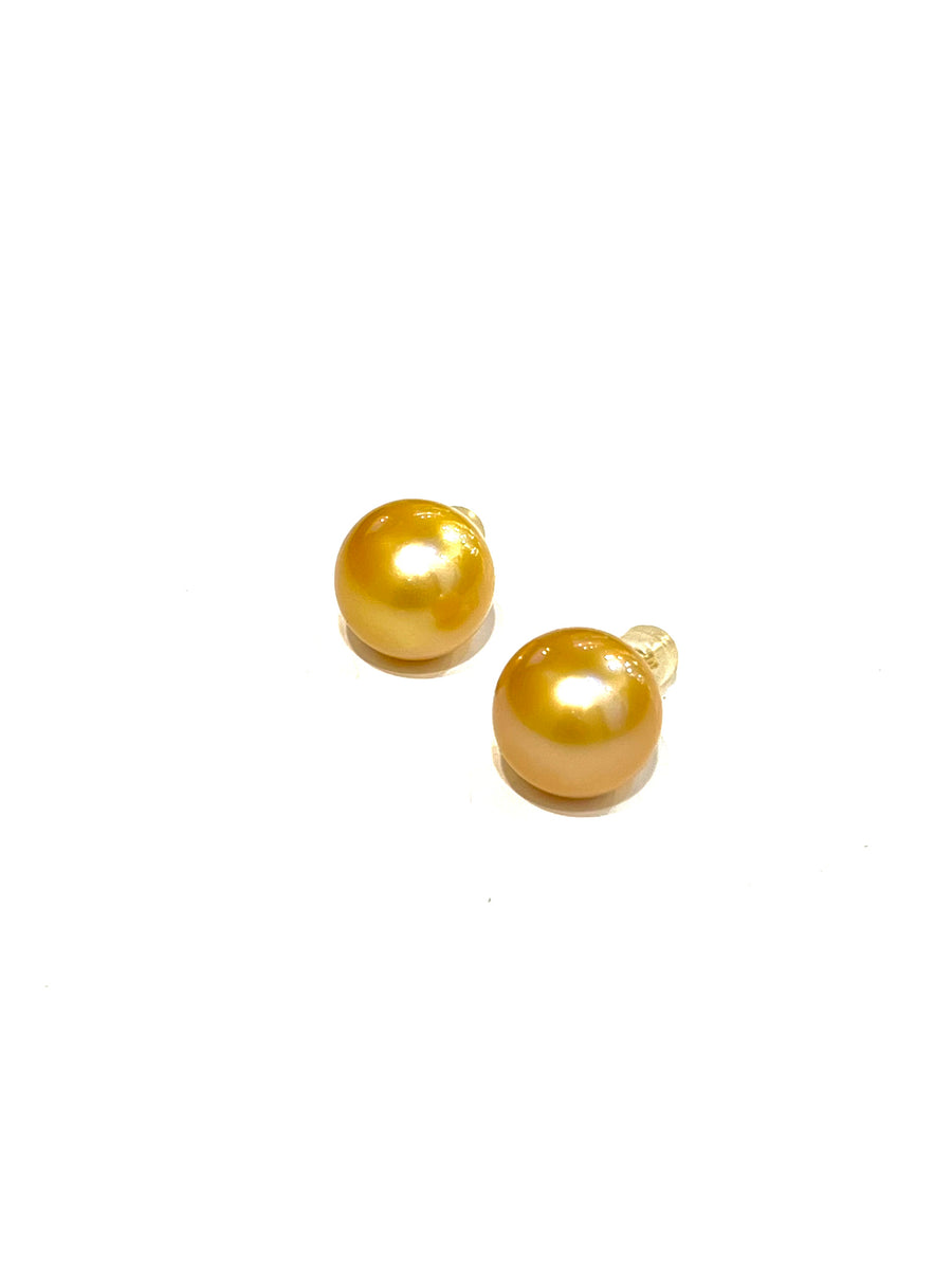 18K Gold South Sea Pearl Earrings