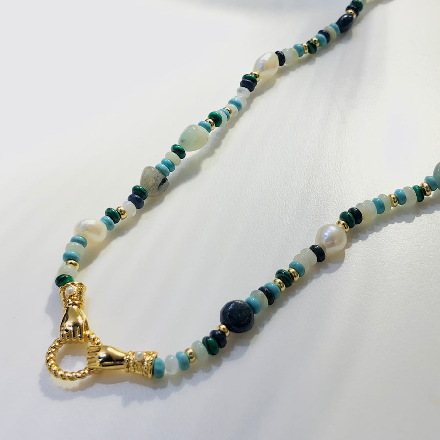 N24250 Gaia Necklace with Gemstones