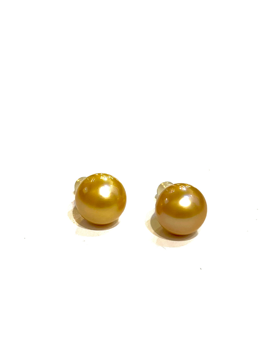18K Gold South Sea Pearl Earrings
