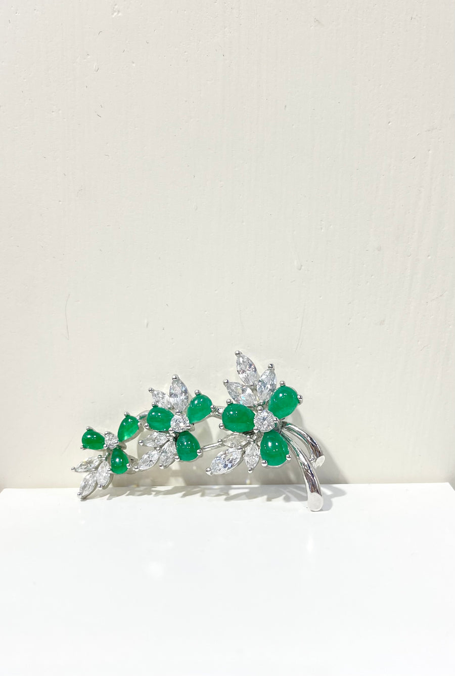 Green Onyx Brooch