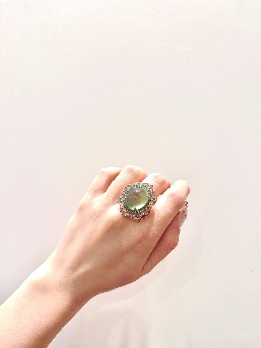 R25125 Prehnite Ring