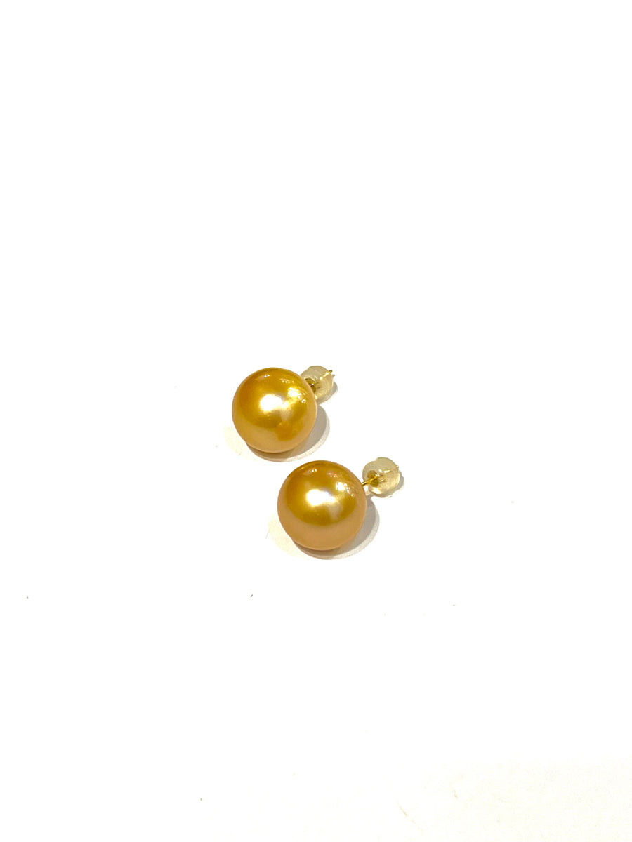 18K Gold South Sea Pearl Earrings