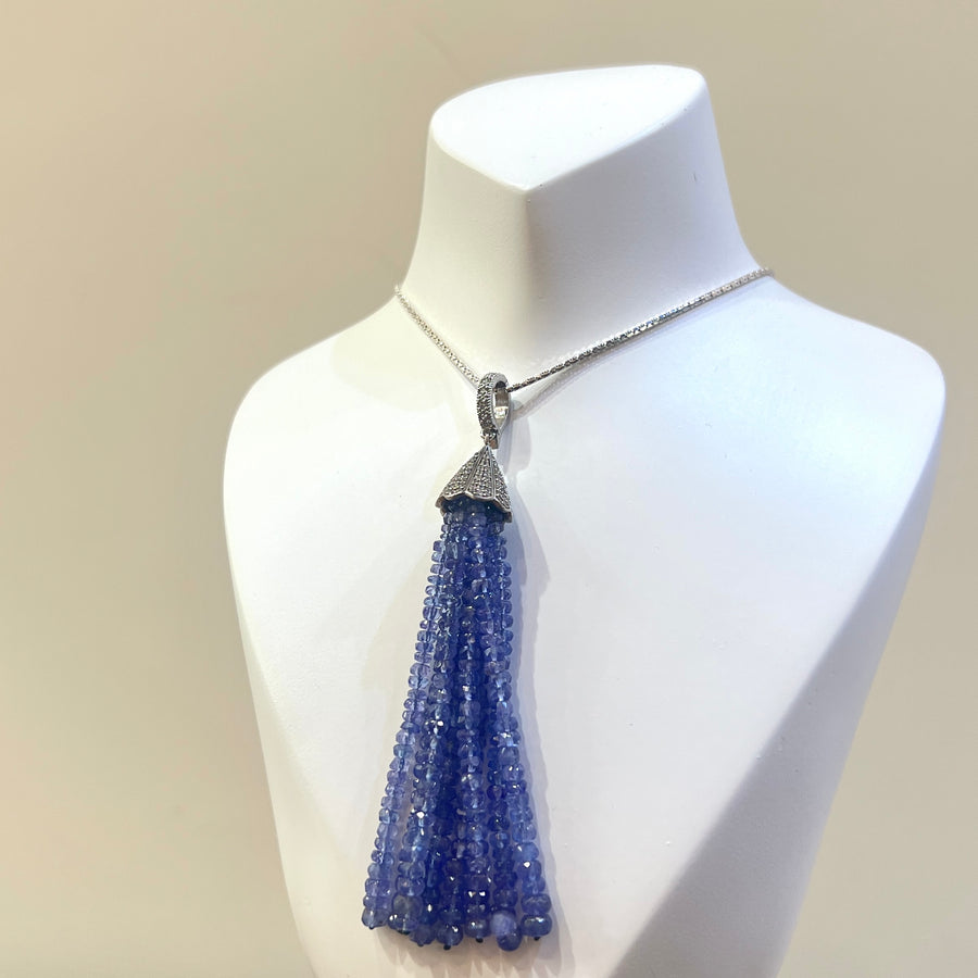 Tassel Tanzanite Necklace