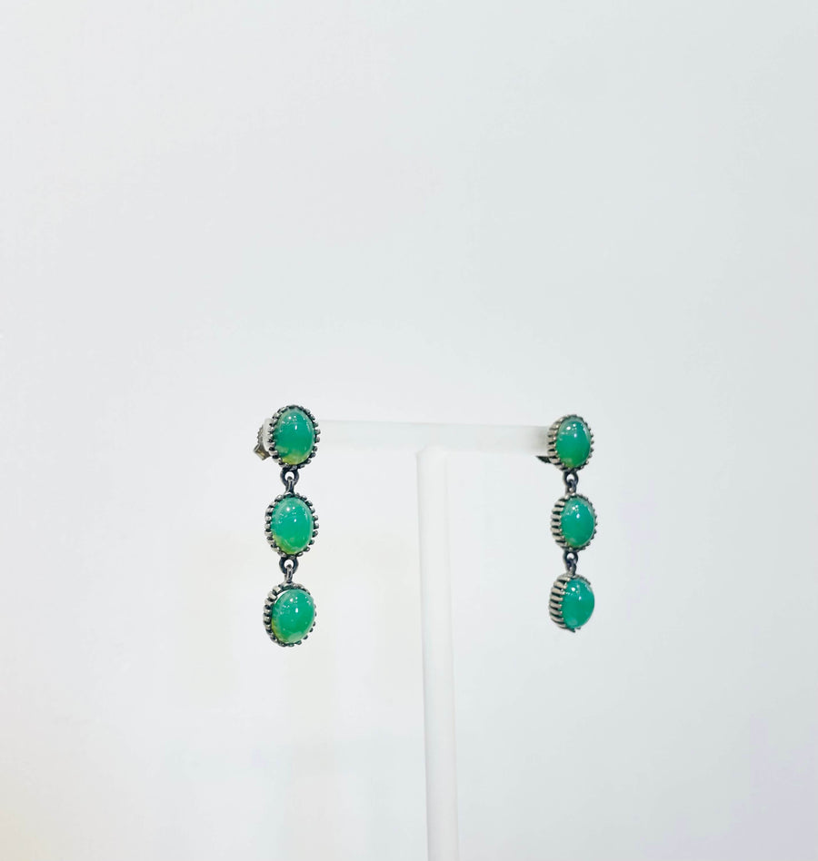 Matte Sliver Jade Earrings