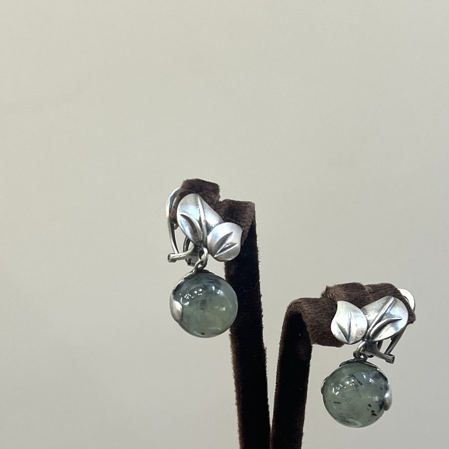 E24095 Rhea Prehnite  Earrings