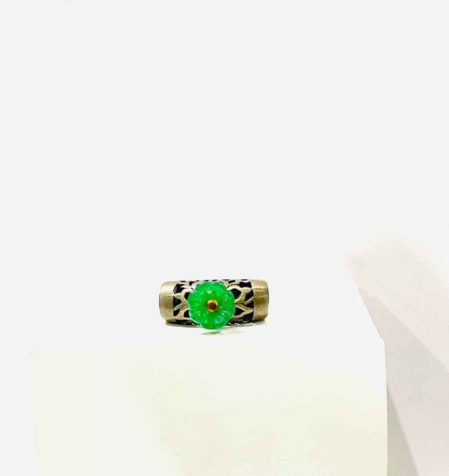 Matte Sliver Jade Ring