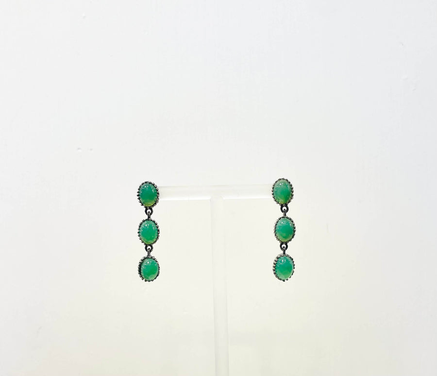 Matte Sliver Jade Earrings