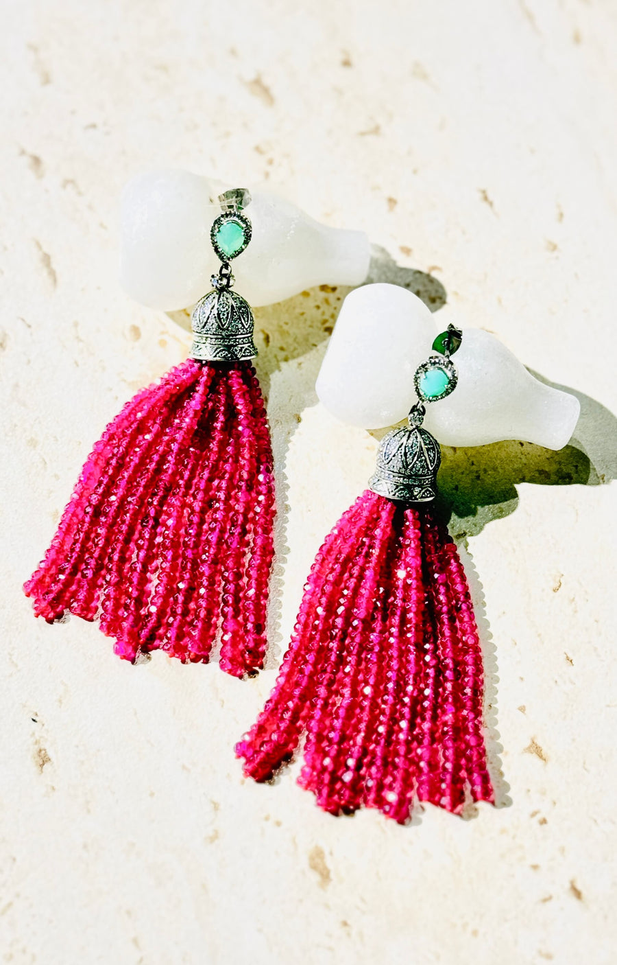 Angelina Ruby Earrings