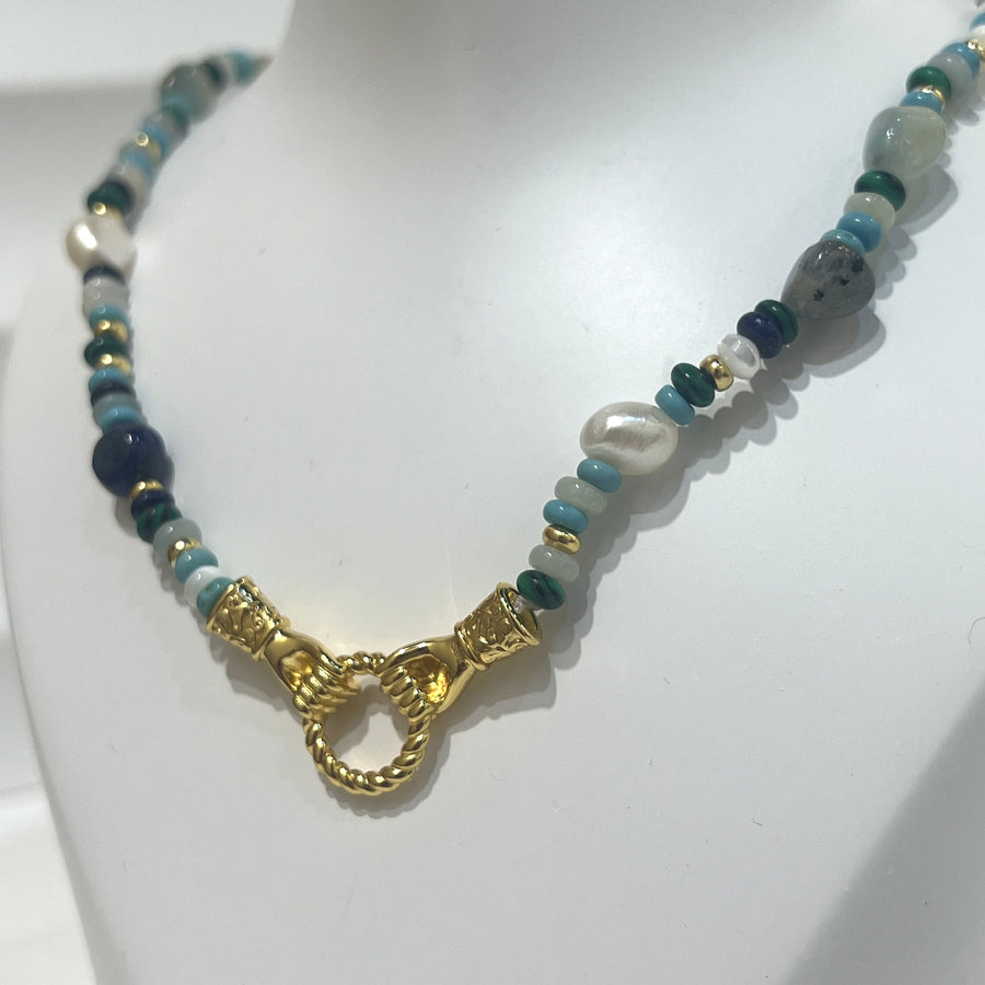 N24250 Gaia Necklace with Gemstones