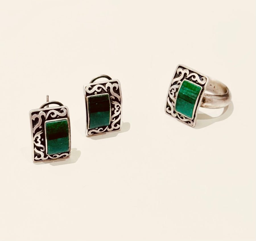 Matte Sliver rectangle Jade Ring