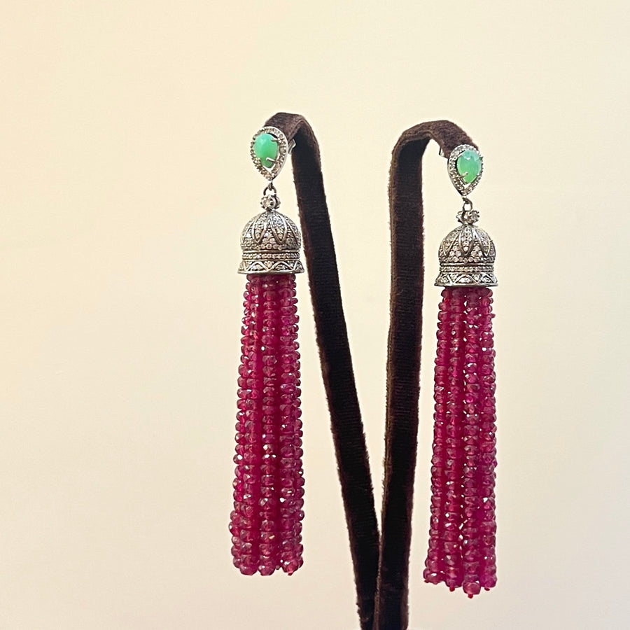 Angelina Ruby Earrings