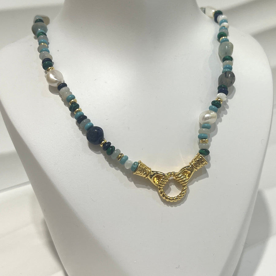 N24250 Gaia Necklace with Gemstones