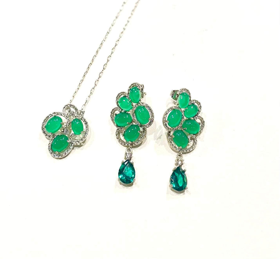 Green Onyx Earrings