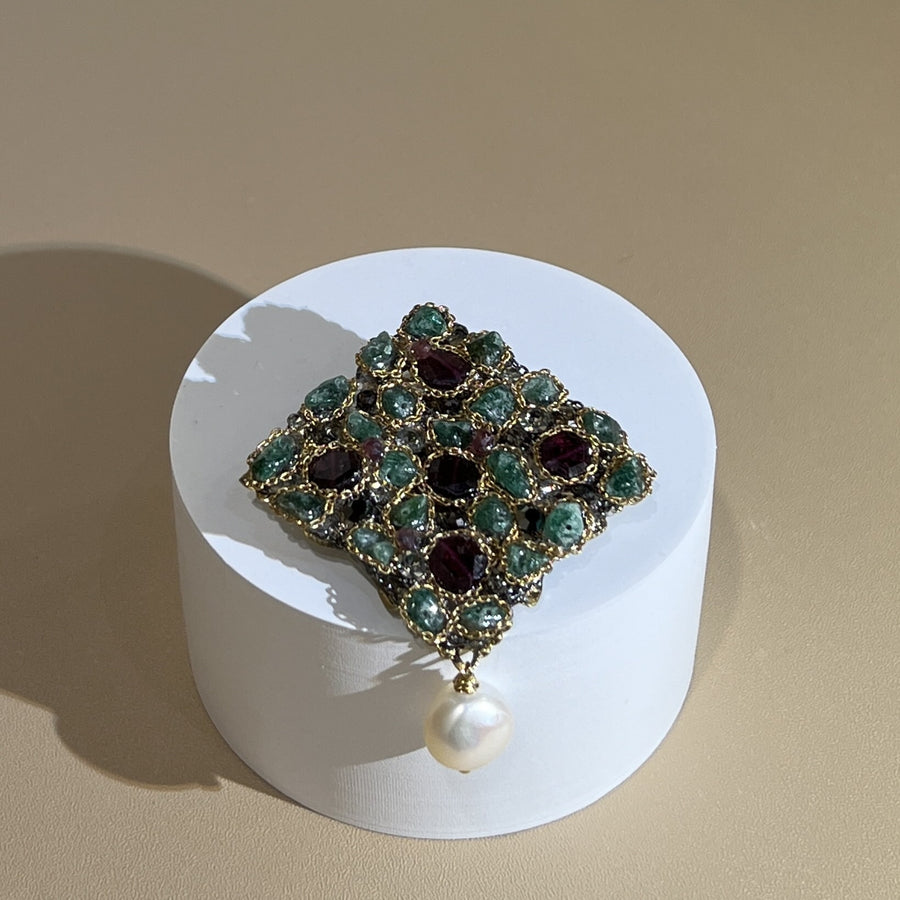 BH24702 Charlotte Tourmaline Brooch