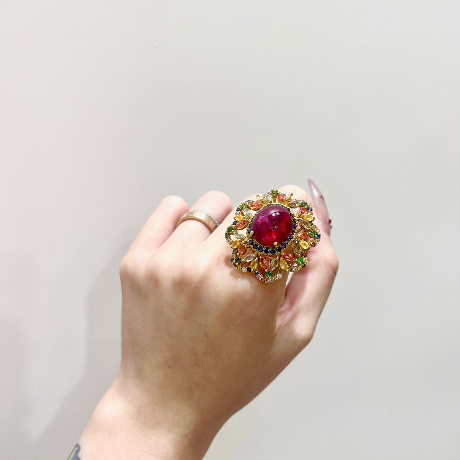 R24220 Karen Francesca Ruby Ring