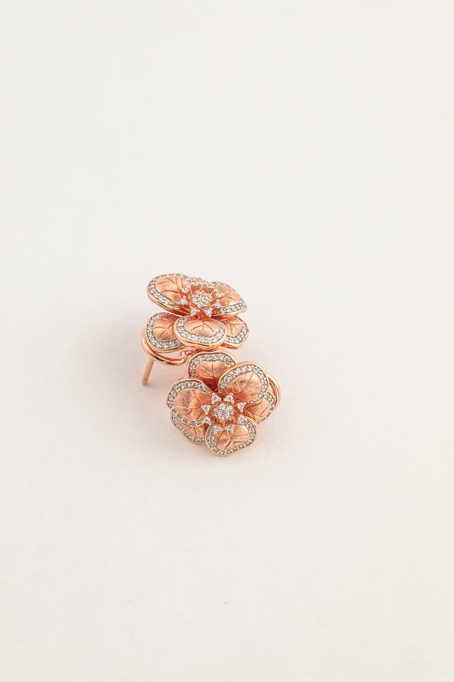 Des Rose Earring (Rose Gold)