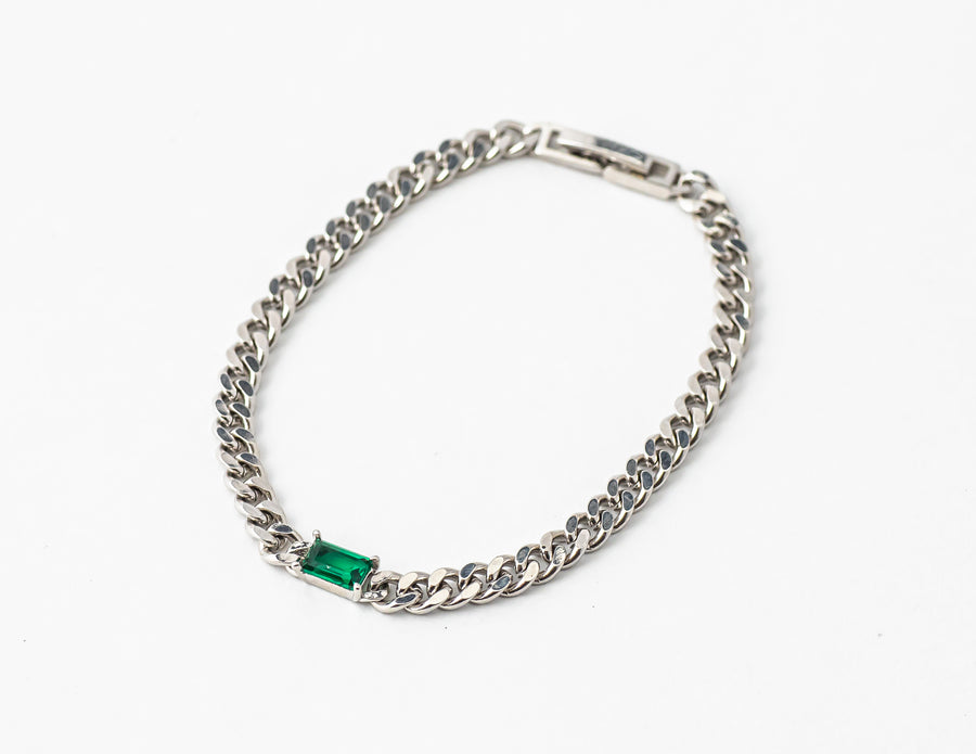 Reine Bracelet - Emerald Cut (Silver)