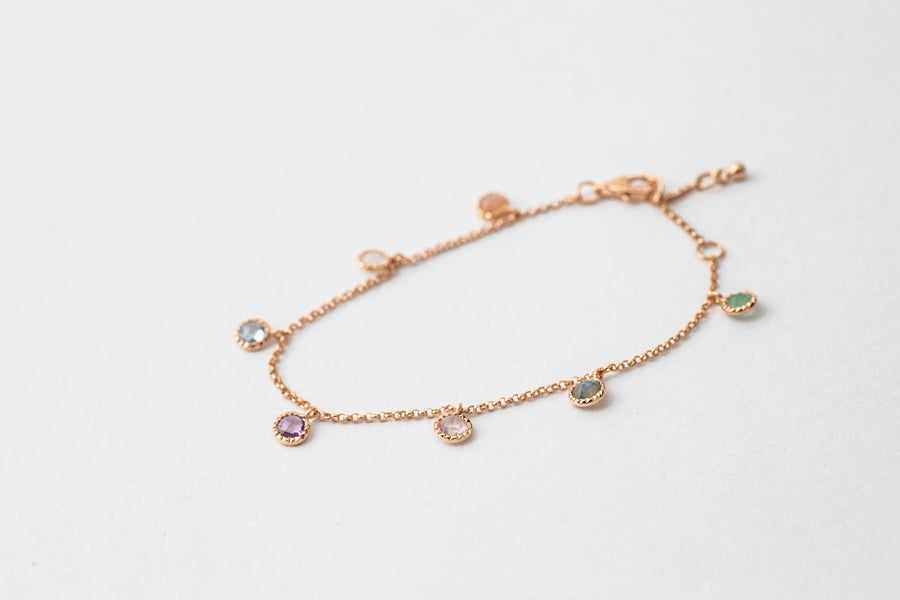 Mini Gem Bracelet (Rose Gold)